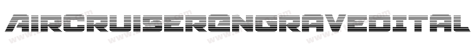 AircruiserEngravedItalic-1xM2字体转换