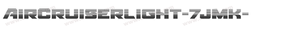 AircruiserLight-7JmK字体转换