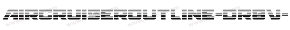 AircruiserOutline-dR8V字体转换
