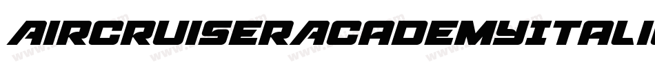 AircruiserAcademyItalic-YpKo字体转换