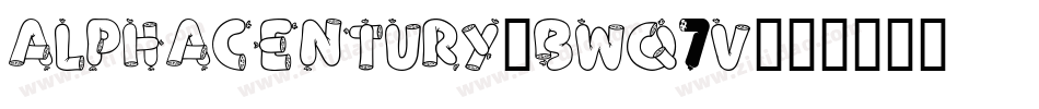AlphaCentury-BWq7V字体转换