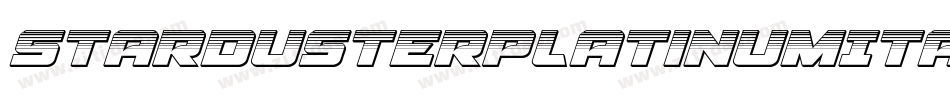StardusterPlatinumItalic-VaKZ字体转换