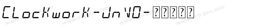 Clockwork-jnVO字体转换