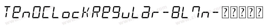 TenOClockRegular-8L7n字体转换