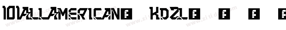 101AllAmerican-Kdzl字体转换