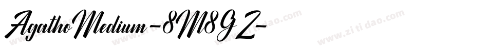 AgathoMedium-8M8GZ字体转换