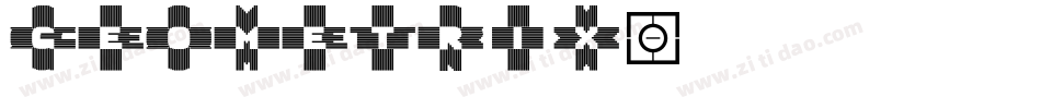 Geometrix字体转换