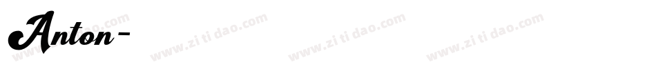 Anton字体转换
