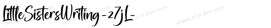 LittleSistersWriting-z7jL字体转换