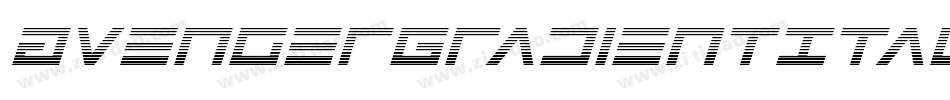 AvengerGradientItalic-Kr1o字体转换