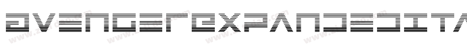 AvengerExpandedItalic-rM0O字体转换