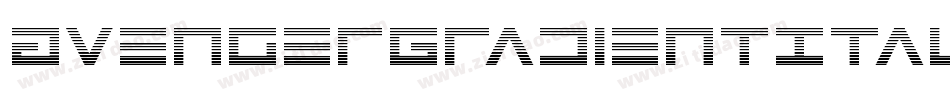 AvengerGradientItalic-Kr1o字体转换