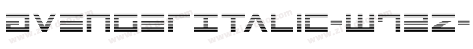AvengerItalic-w72z字体转换