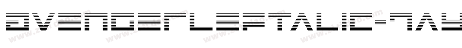 AvengerLeftalic-7aYV字体转换