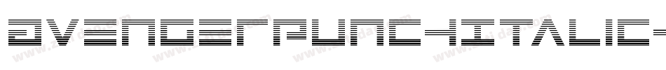 AvengerPunchItalic-dD3R字体转换