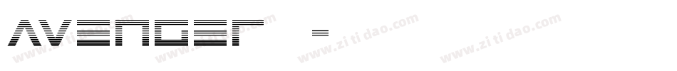 avenger字库字体转换