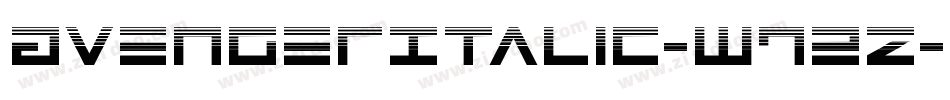 AvengerItalic-w72z字体转换