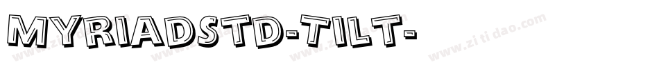 MyriadStd-Tilt字体转换