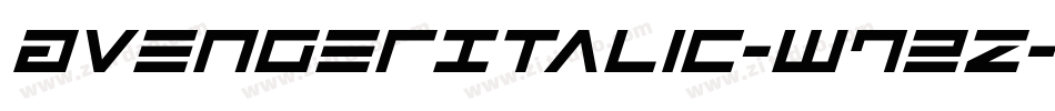 AvengerItalic-w72z字体转换