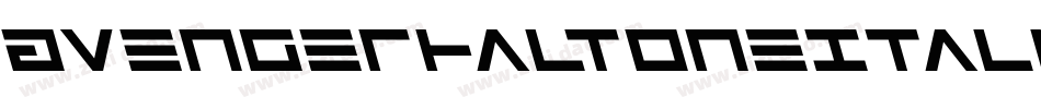 AvengerHaltoneItalic-vwKM字体转换