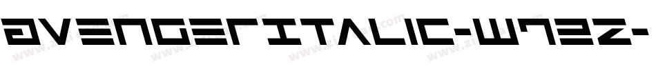 AvengerItalic-w72z字体转换