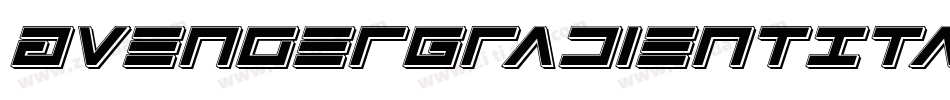 AvengerGradientItalic-Kr1o字体转换
