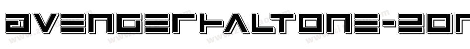 AvengerHaltone-2on8字体转换