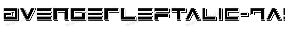 AvengerLeftalic-7aYV字体转换