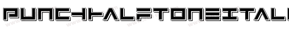 PunchHalftoneItalic-vmAd7字体转换