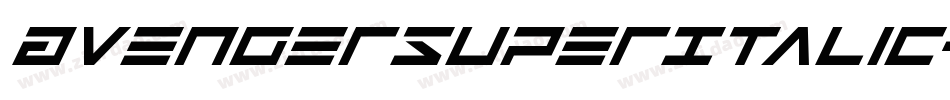 AvengerSuperItalic-LMRn字体转换