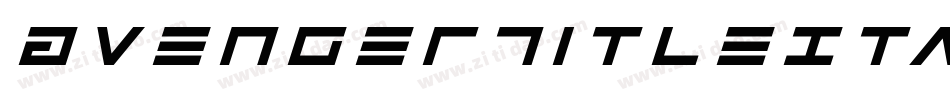 AvengerTitleItalic-gVDq字体转换