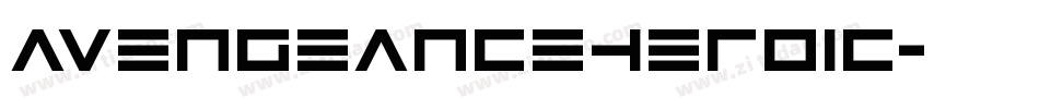 avengeanceheroic字体转换