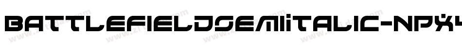 BattlefieldSemiItalic-nPX4字体转换
