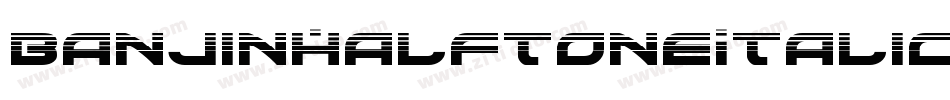 BanjinHalftoneItalic-lggG5字体转换