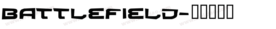 Battlefield字体转换
