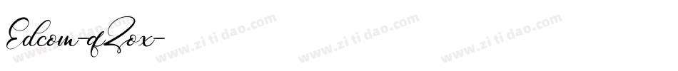 Edcom-qZox字体转换