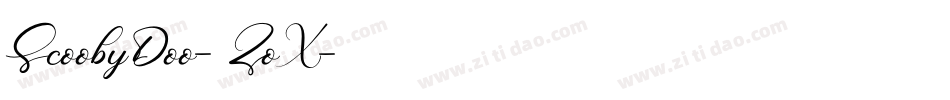 ScoobyDoo-3ZoX字体转换
