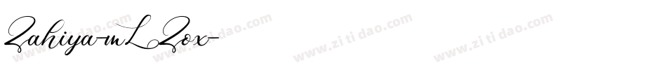 Zahiya-mLZox字体转换