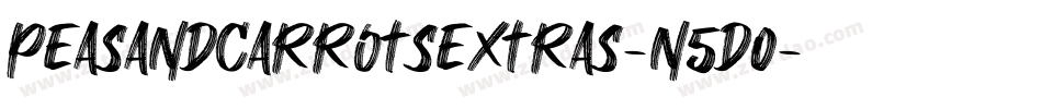 PeasAndCarrotsExtras-n5d0字体转换