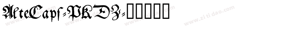 AlteCaps-PKDZ字体转换