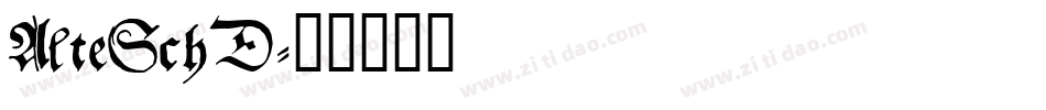 AlteSchD字体转换