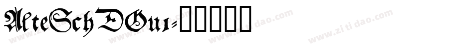 AlteSchDOu1字体转换