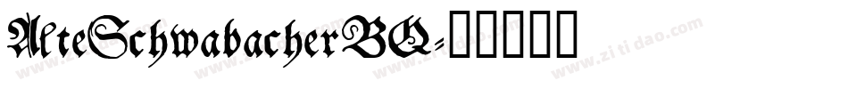 AlteSchwabacherBQ字体转换