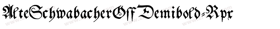 AlteSchwabacherOsfDemibold-Rpx6字体转换