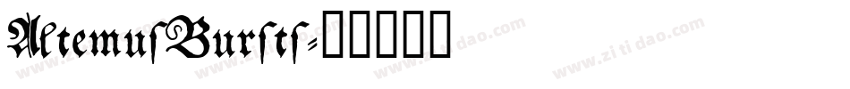 AltemusBursts字体转换