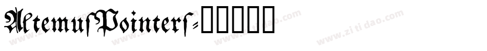 AltemusPointers字体转换