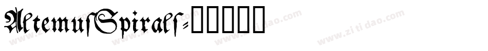 AltemusSpirals字体转换