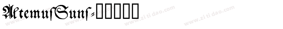 AltemusSuns字体转换