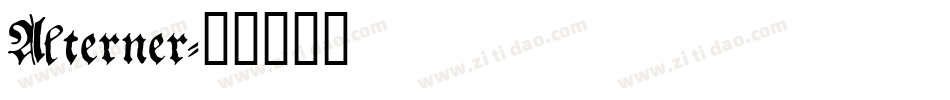 Alterner字体转换