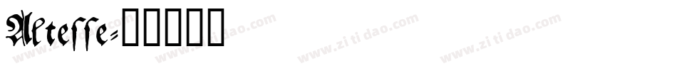 Altesse字体转换